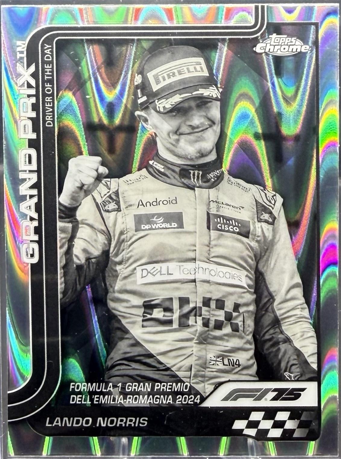 Lando Norris [Black Refractor] #128