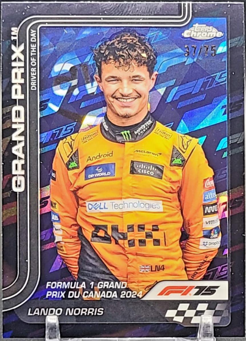 Lando Norris [Black Refractor] #130