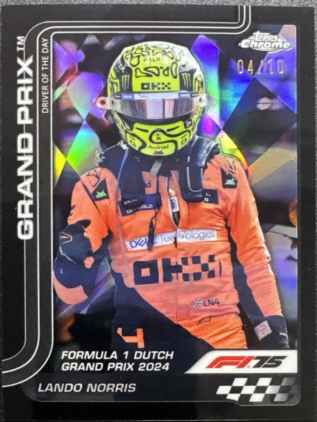 Lando Norris [Black Refractor] #136