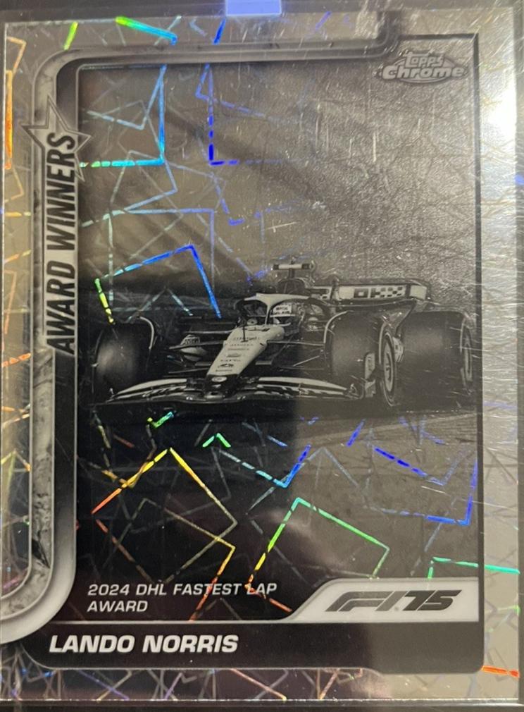 Lando Norris [Black White Lazer Refractor] #147
