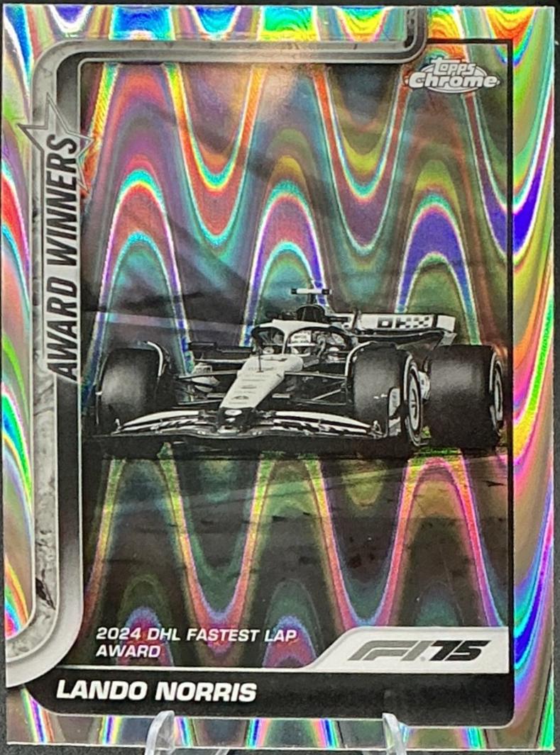 Lando Norris [Black White RayWave Refractor] #147