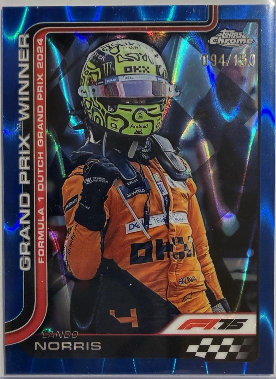 Lando Norris [Blue RayWave Refractor] #107