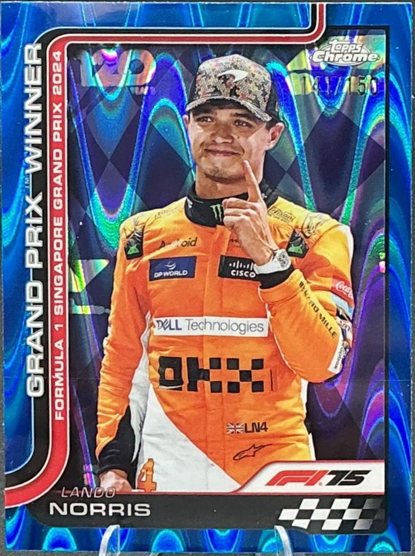 Lando Norris [Blue RayWave Refractor] #110