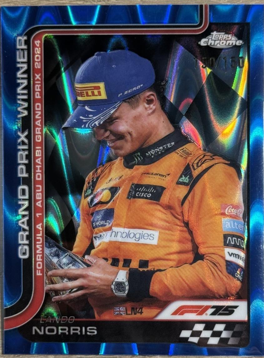 Lando Norris [Blue RayWave Refractor] #116
