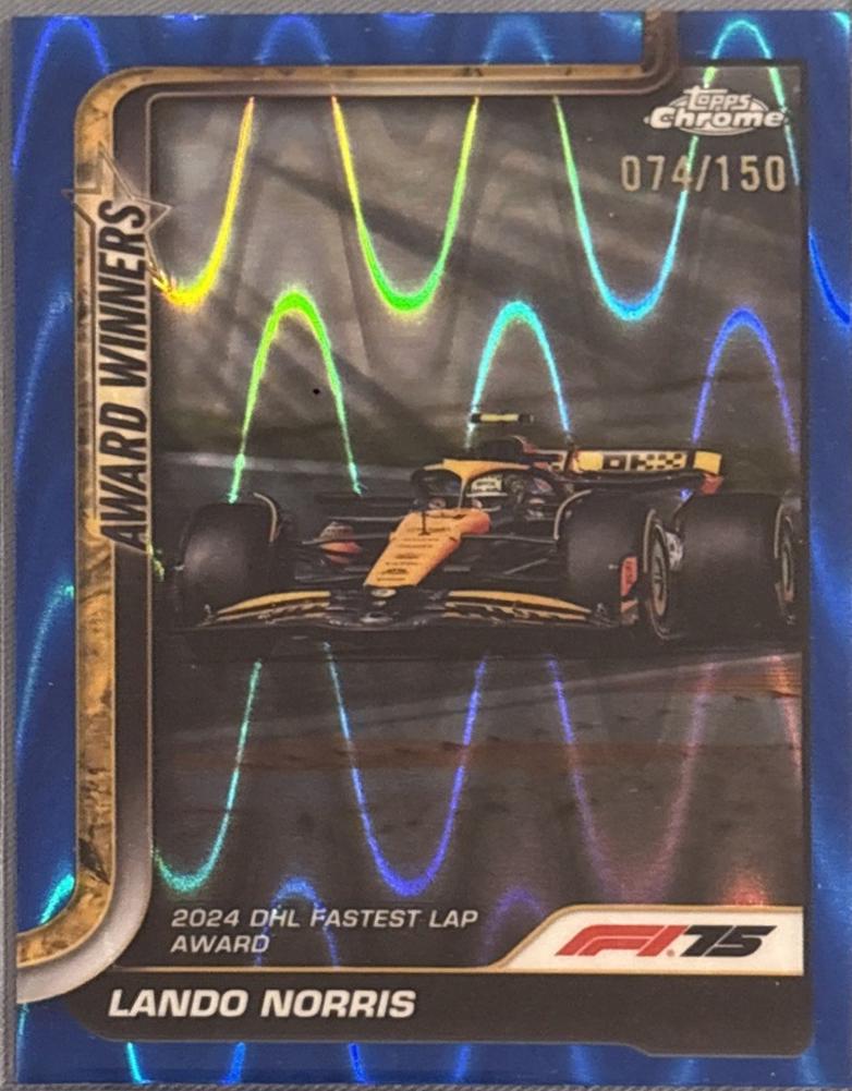 Lando Norris [Blue RayWave Refractor] #147