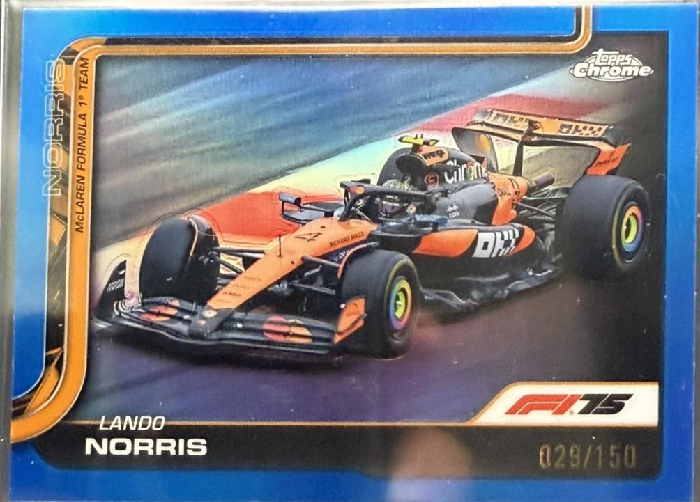 Lando Norris [Blue Refractor] #107