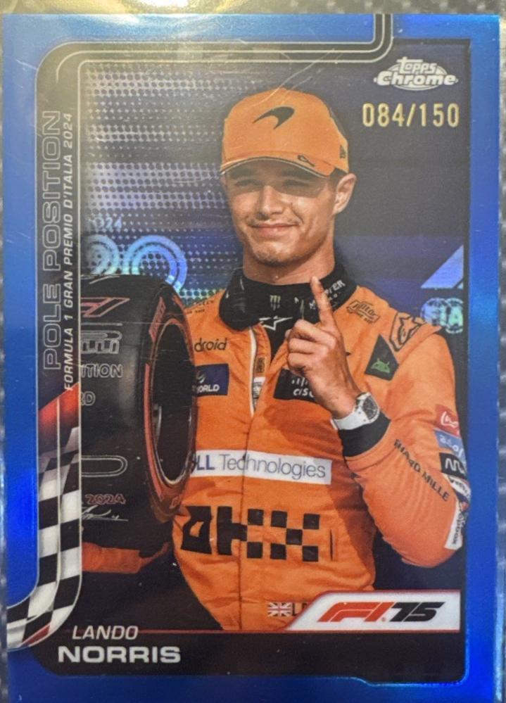 Lando Norris [Blue Refractor] #120