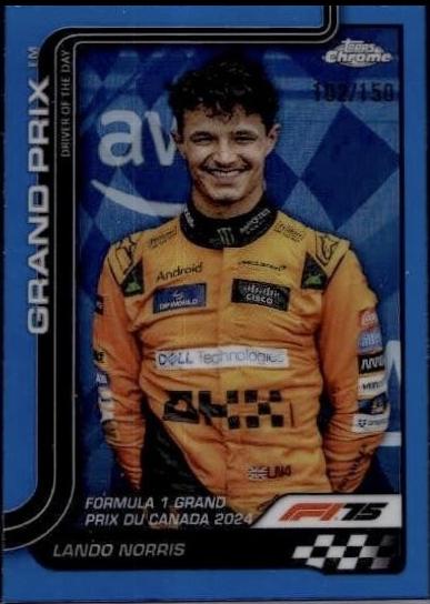 Lando Norris [Blue Refractor] #130
