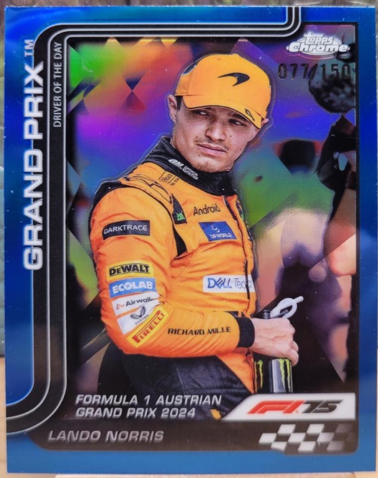 Lando Norris [Blue Refractor] #132