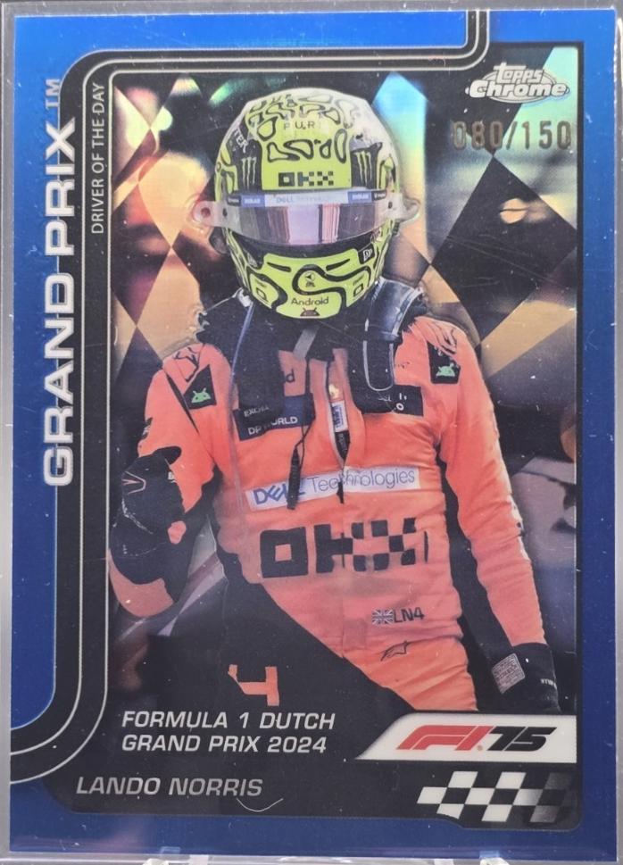 Lando Norris [Blue Refractor] #136