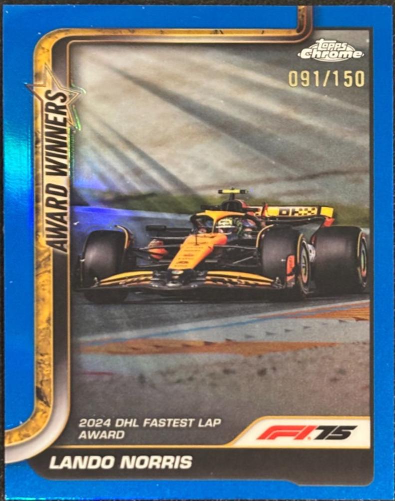 Lando Norris [Blue Refractor] #147