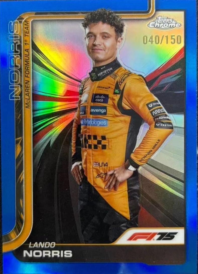 Lando Norris [Blue Refractor] #5