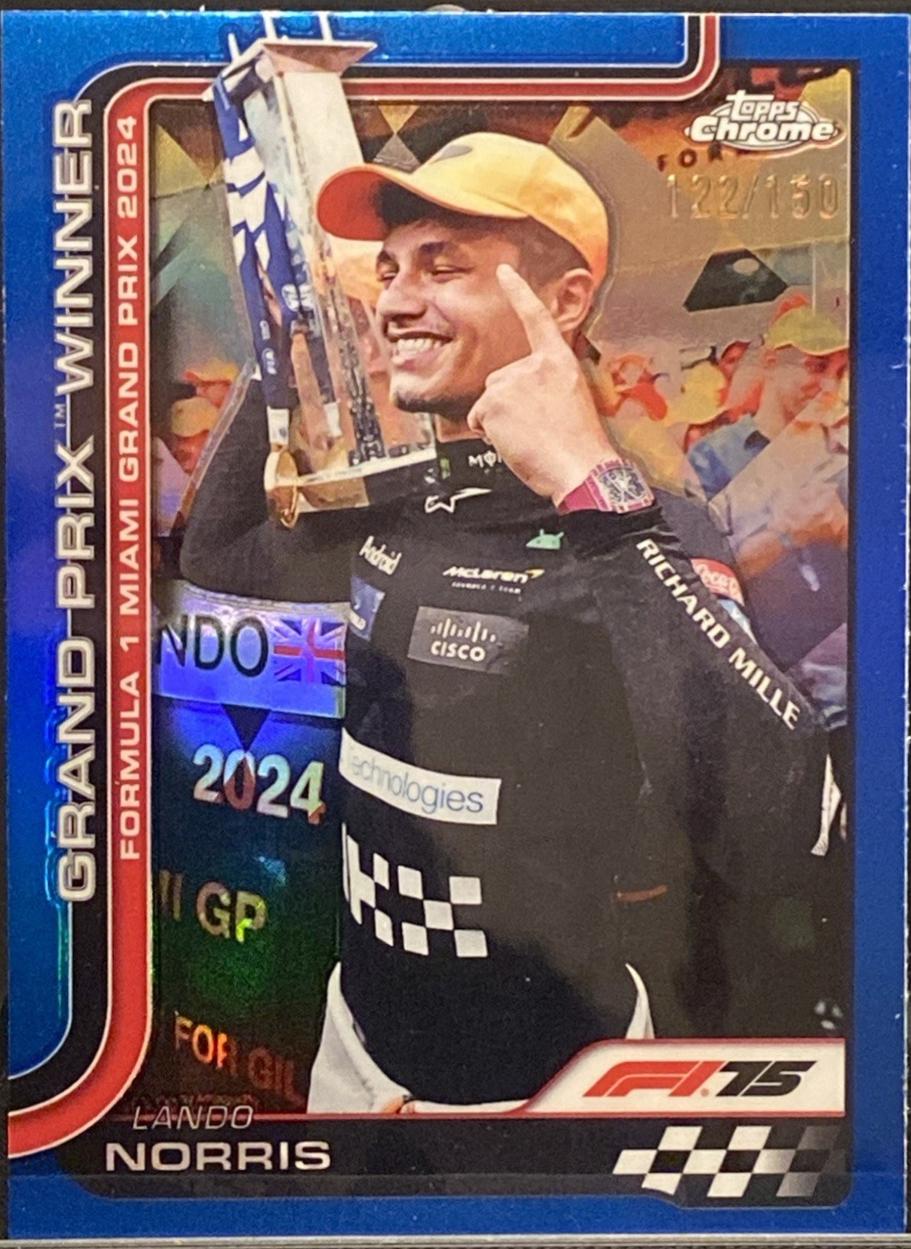 Lando Norris [Blue Refractor] #98