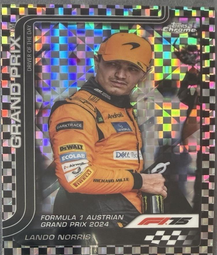 Lando Norris [Checker Flag Refractor] #132