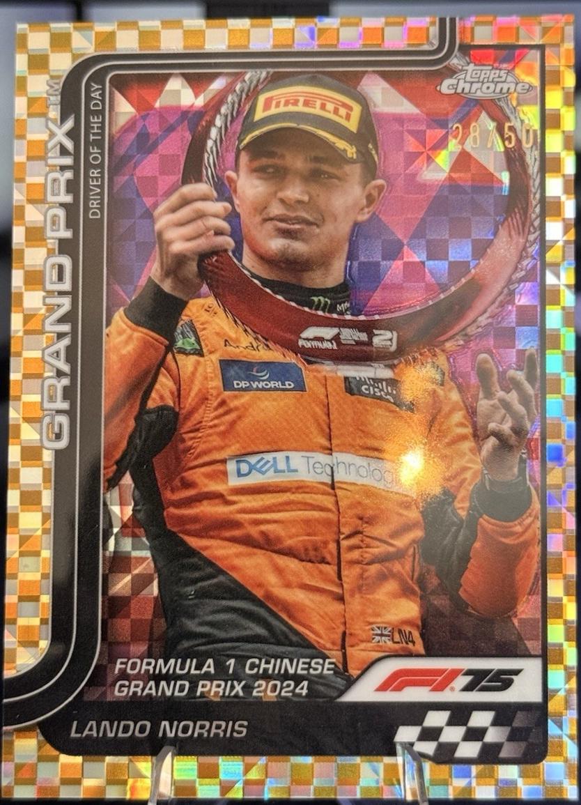 Lando Norris [Gold Checker Flag Refractor] #126