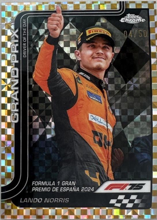 Lando Norris [Gold Checker Flag Refractor] #131