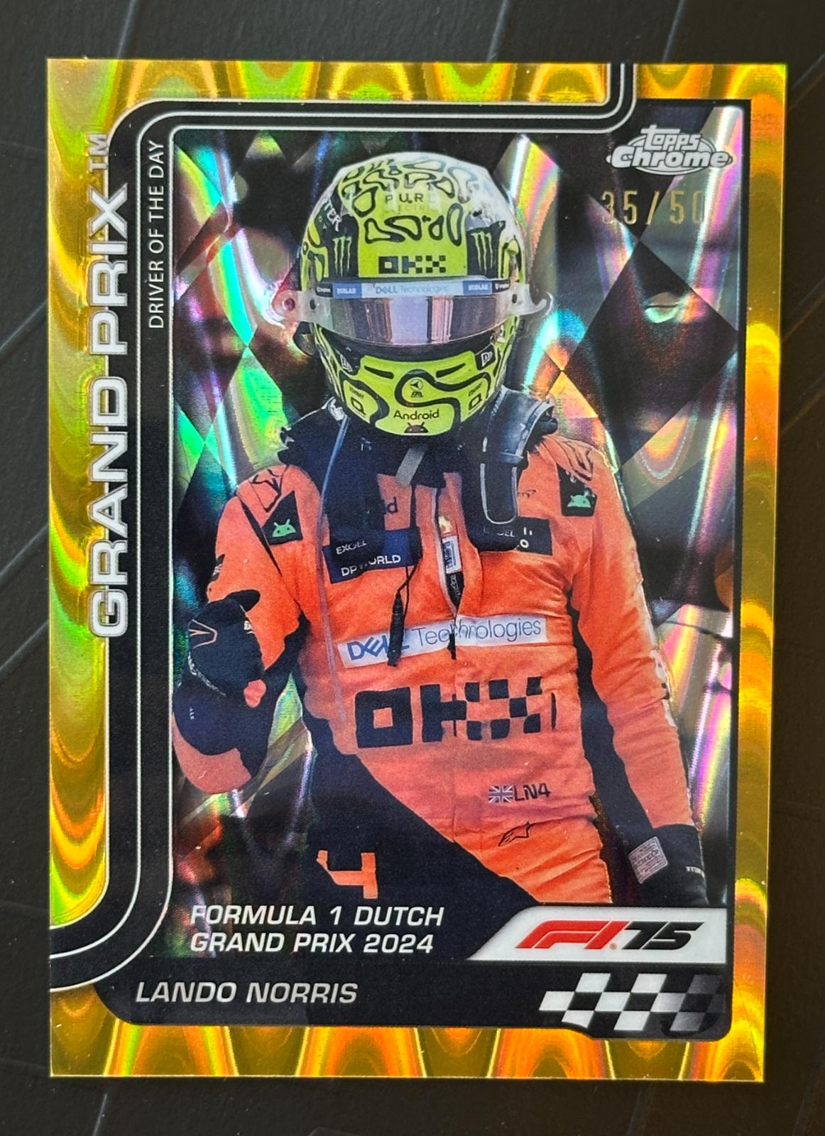 Lando Norris [Gold RayWave Refractor] #136