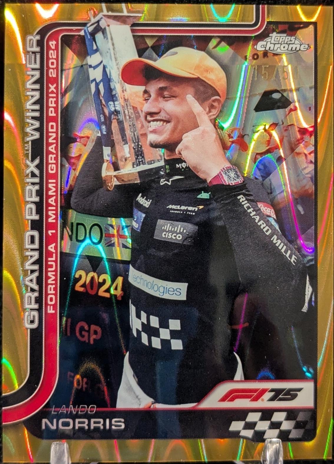 Lando Norris [Gold RayWave Refractor] #98
