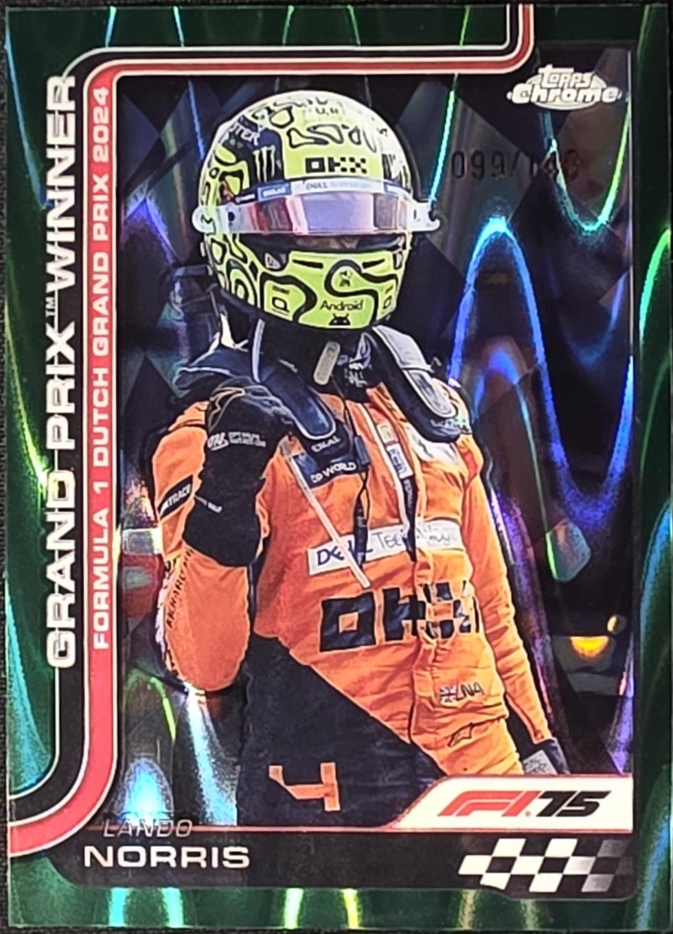 Lando Norris [Green RayWave Refractor] #107