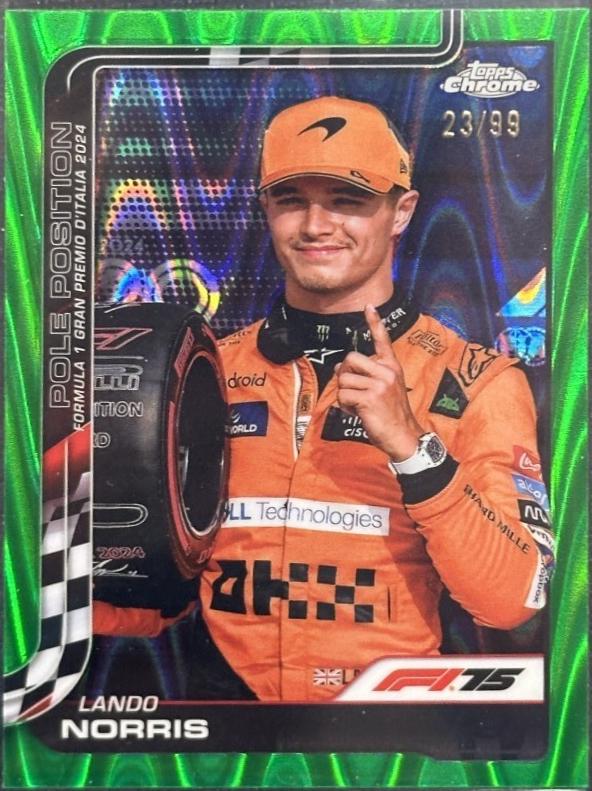 Lando Norris [Green RayWave Refractor] #120