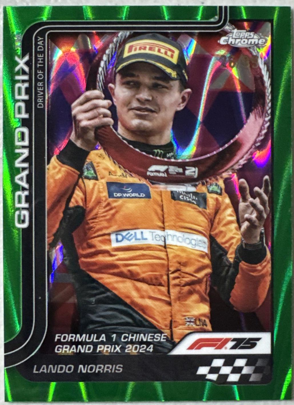 Lando Norris [Green RayWave Refractor] #126