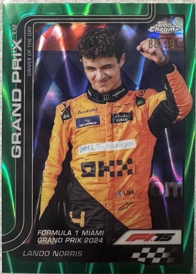 Lando Norris [Green RayWave Refractor] #127
