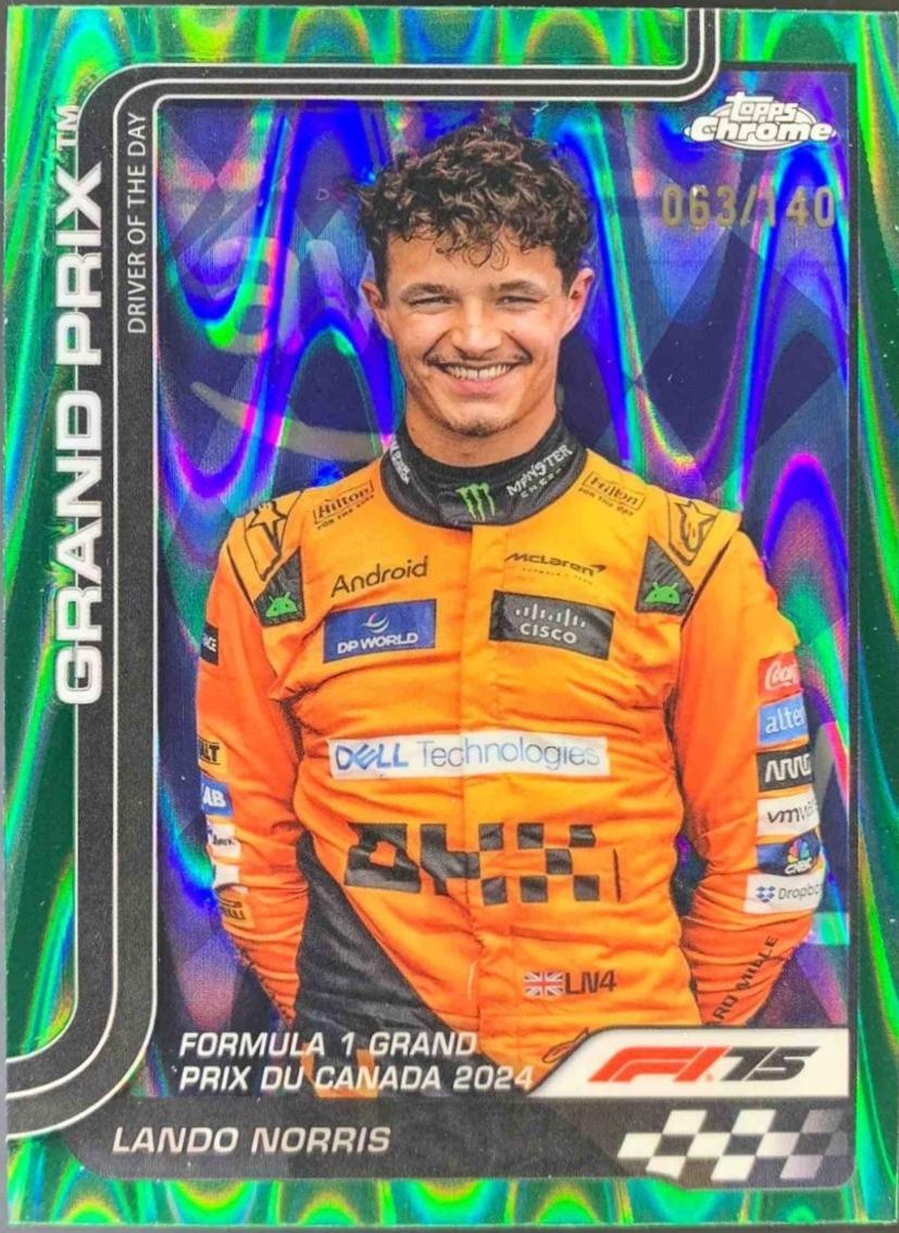 Lando Norris [Green RayWave Refractor] #130