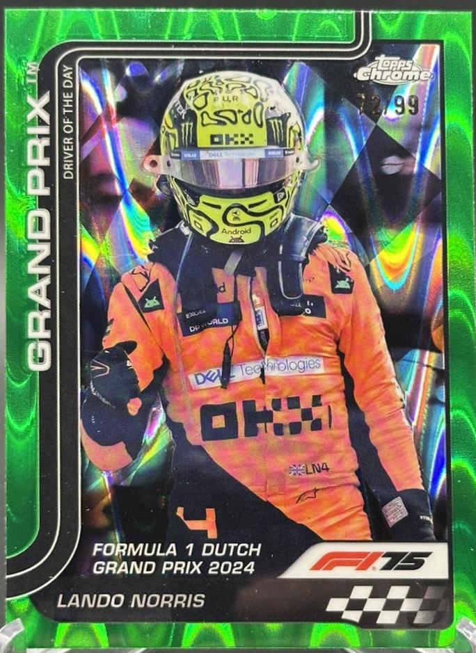 Lando Norris [Green RayWave Refractor] #136