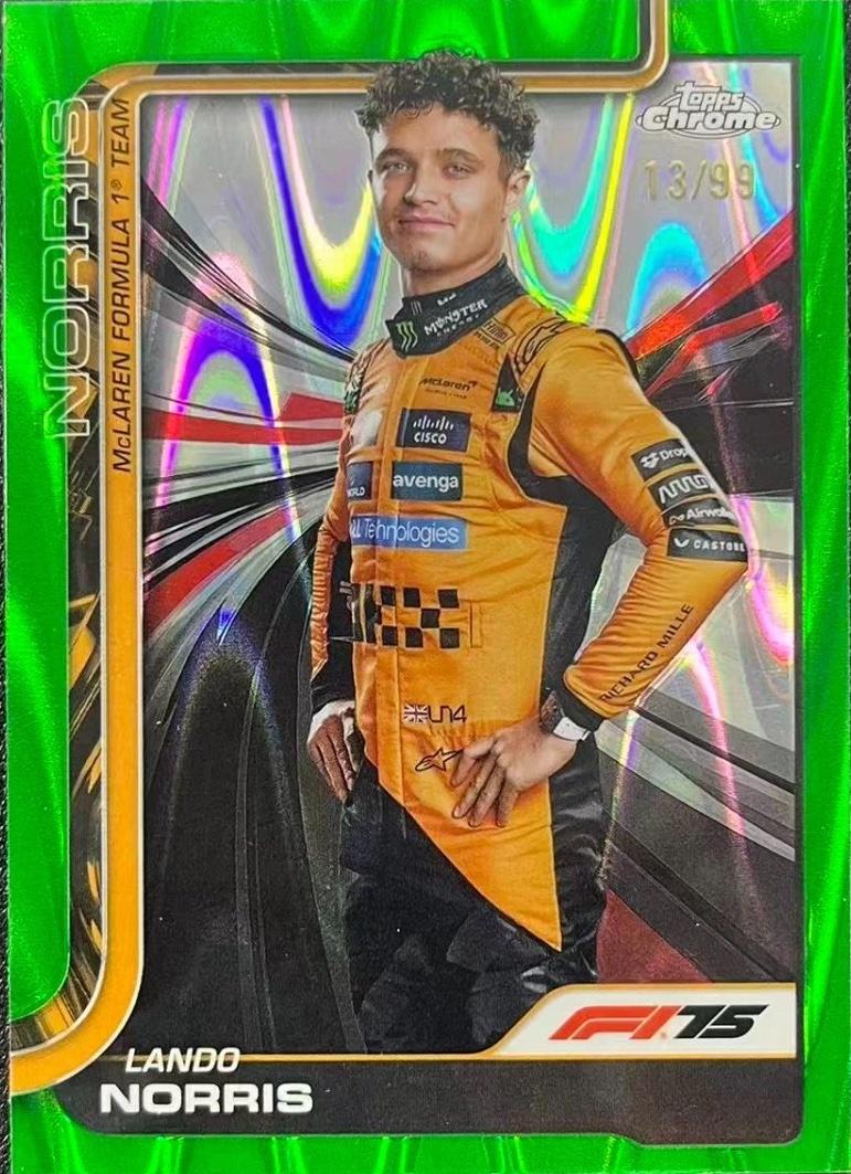 Lando Norris [Green RayWave Refractor] #5