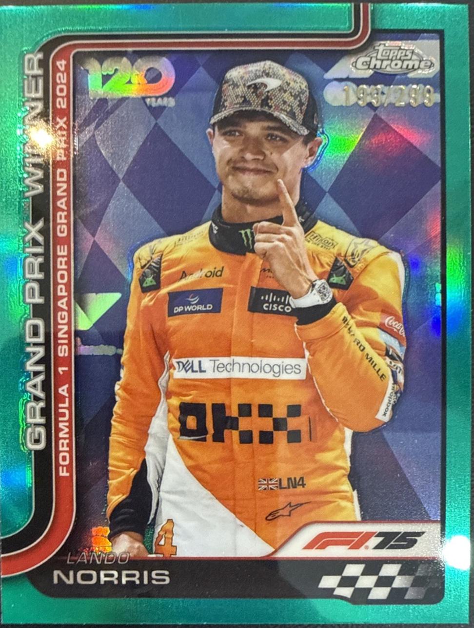 Lando Norris [Green Refractor] #110