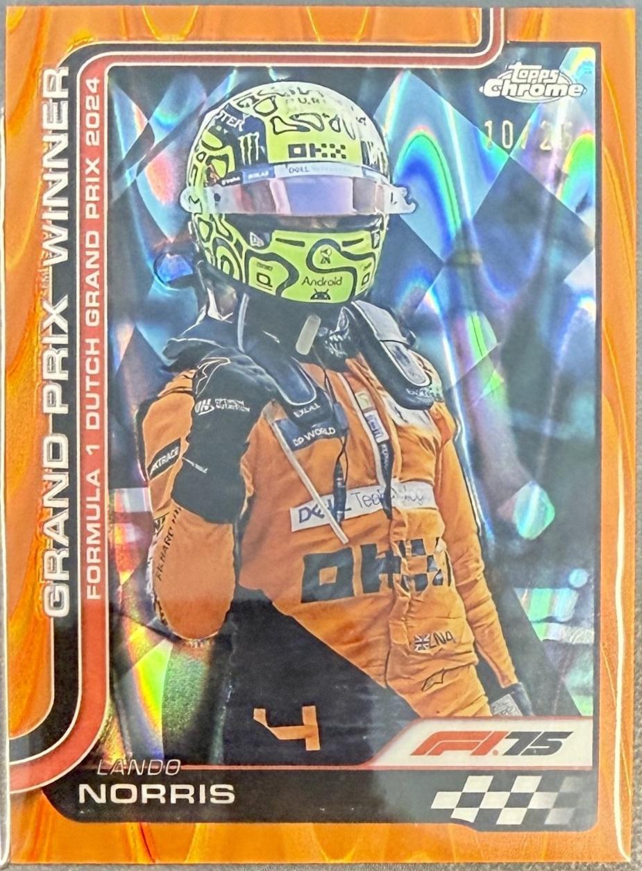 Lando Norris [Orange RayWave Refractor] #107