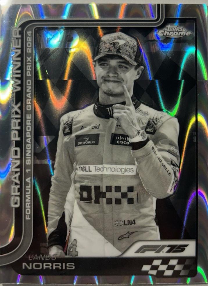 Lando Norris [Orange RayWave Refractor] #110