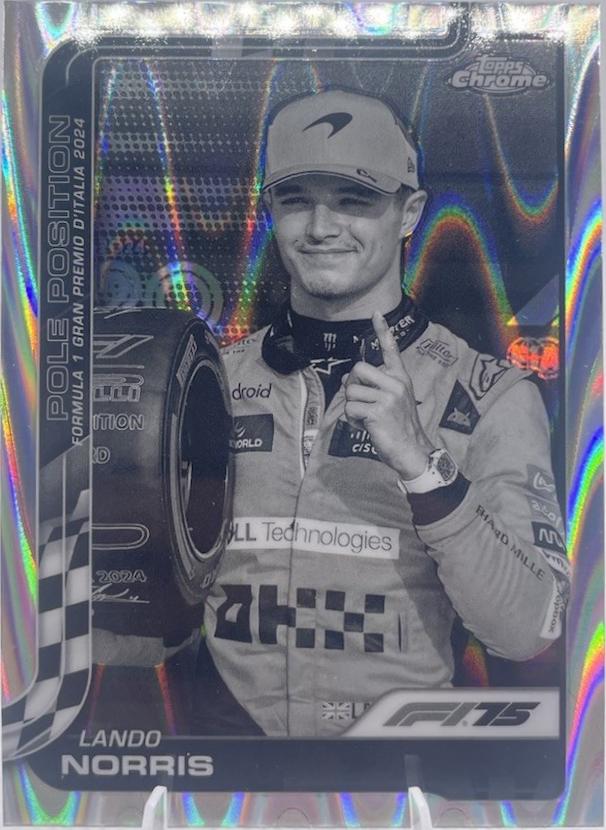 Lando Norris [Orange RayWave Refractor] #120