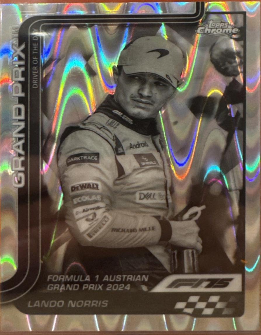 Lando Norris [Orange RayWave Refractor] #132