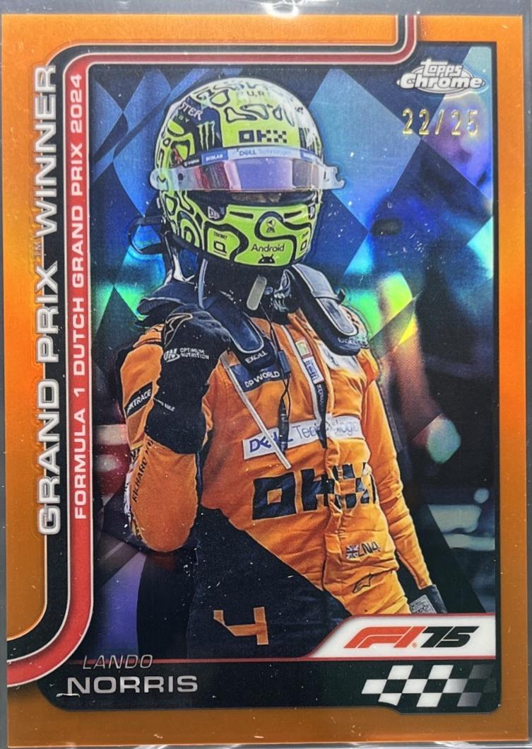 Lando Norris [Orange Refractor] #107