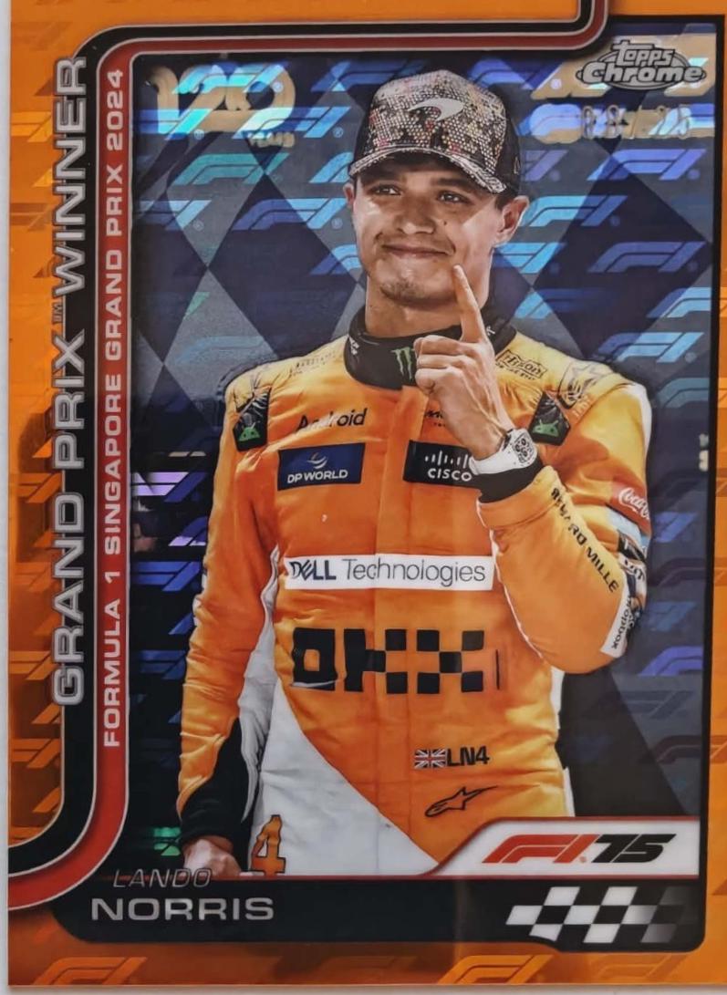Lando Norris [Orange Refractor] #110