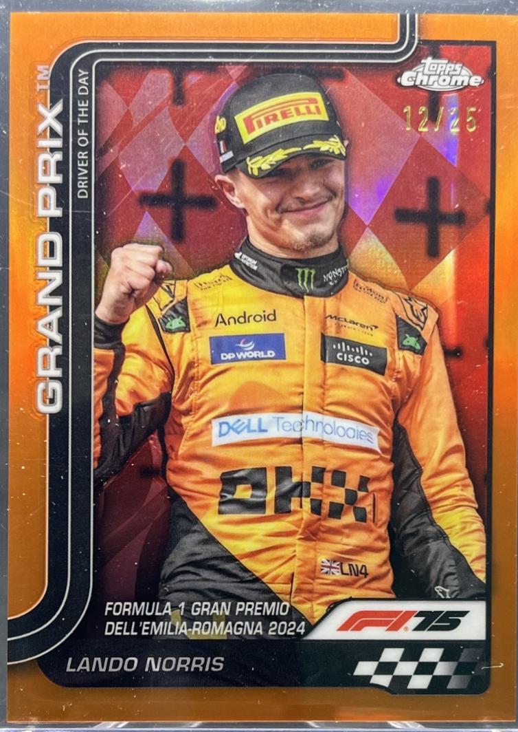 Lando Norris [Orange Refractor] #128