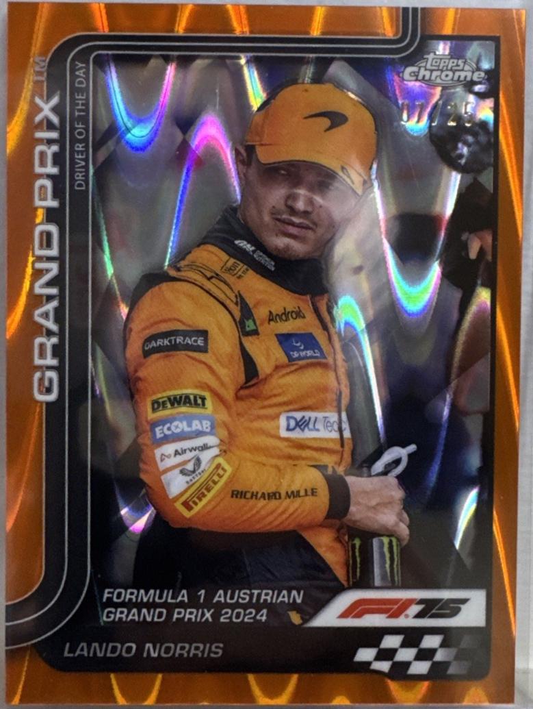 Lando Norris [Orange Refractor] #132