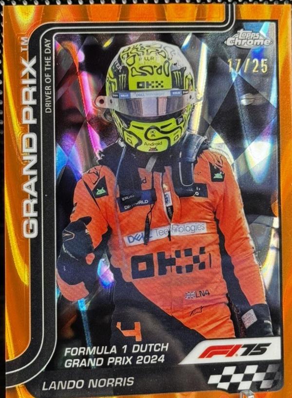 Lando Norris [Orange Refractor] #136