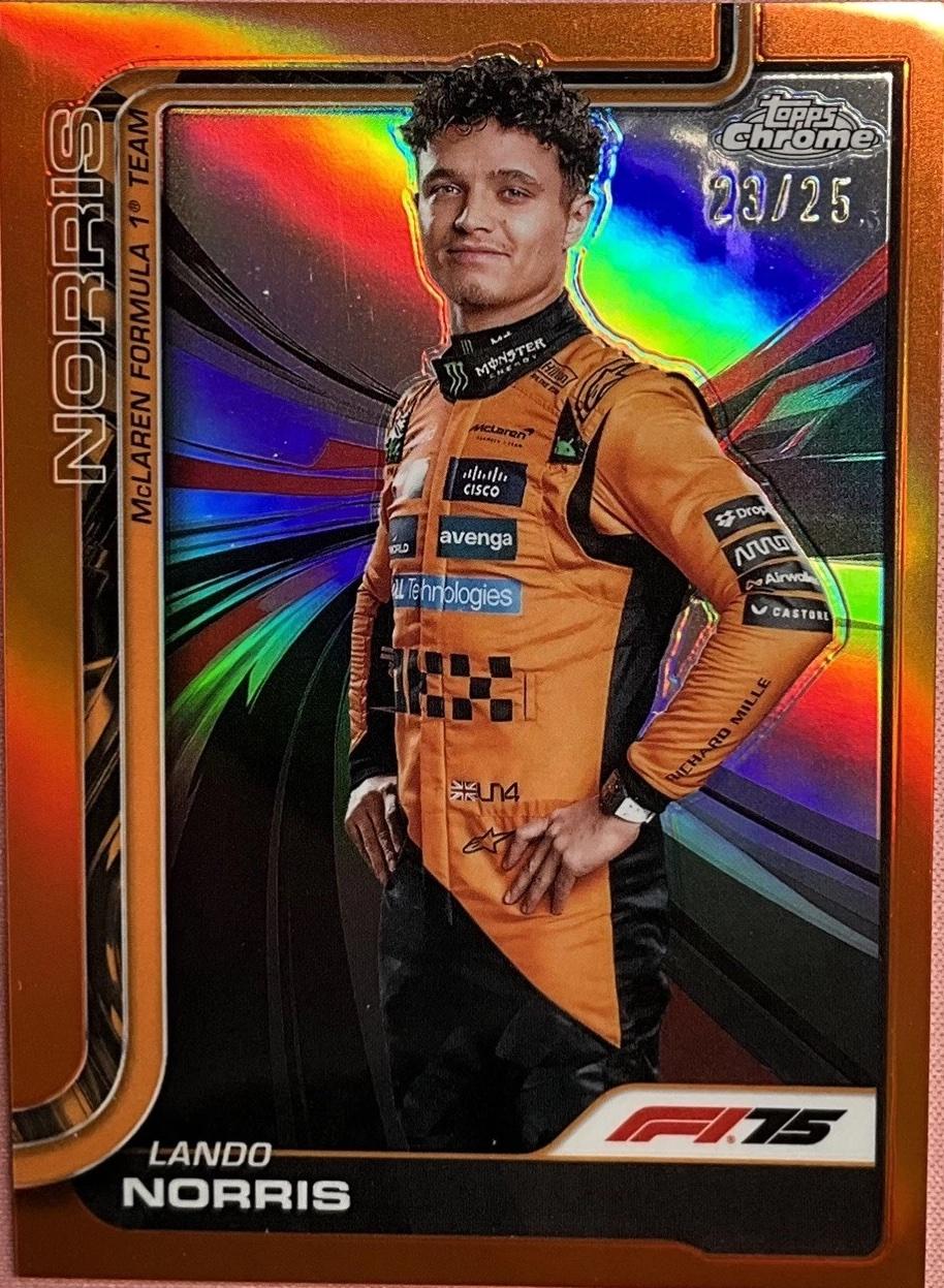 Lando Norris [Orange Refractor] #5