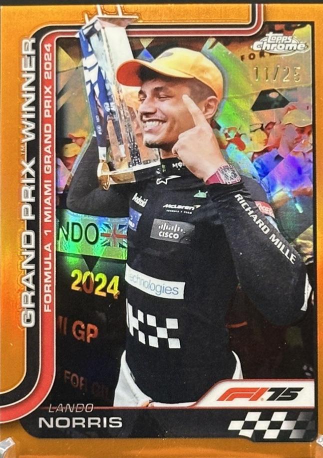 Lando Norris [Orange Refractor] #98