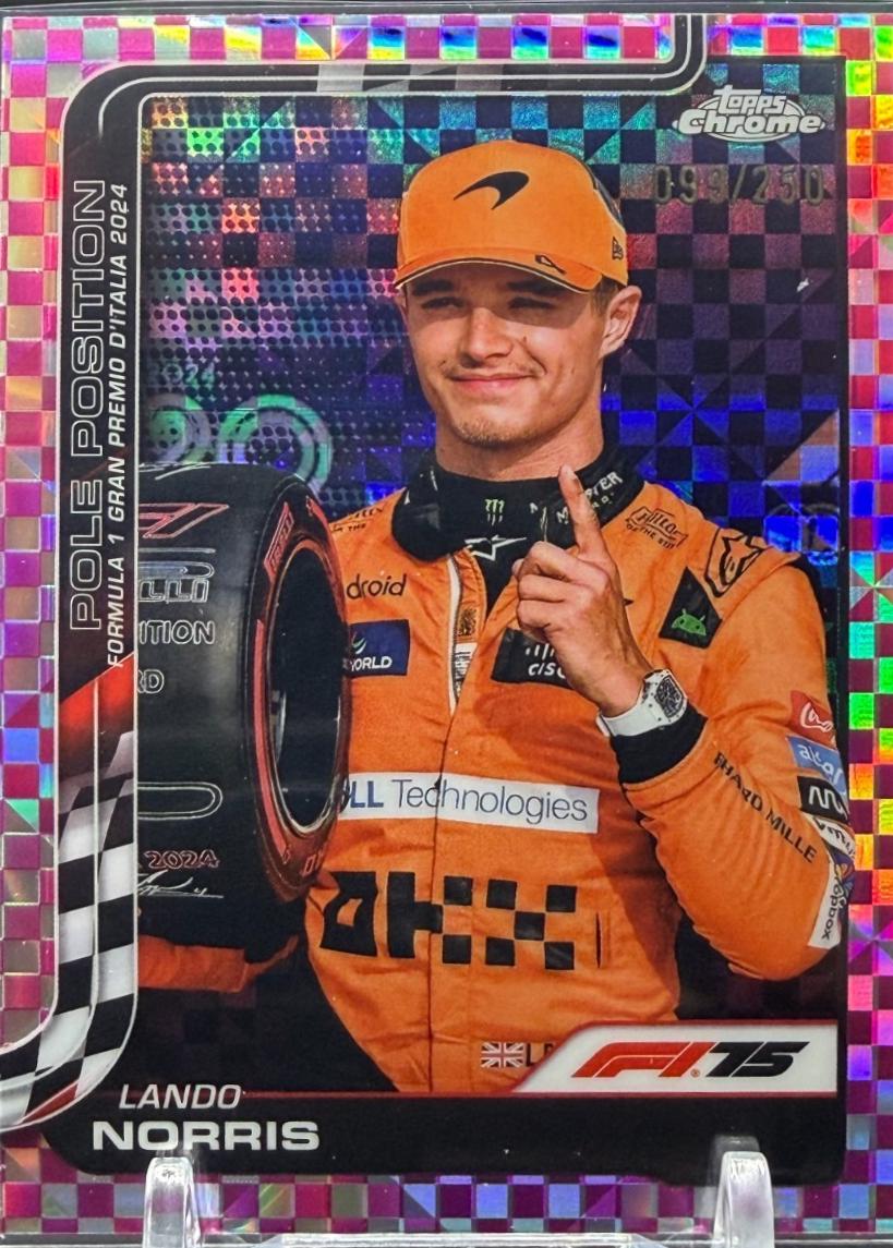 Lando Norris [Pink Checker Flag Refractor] #120