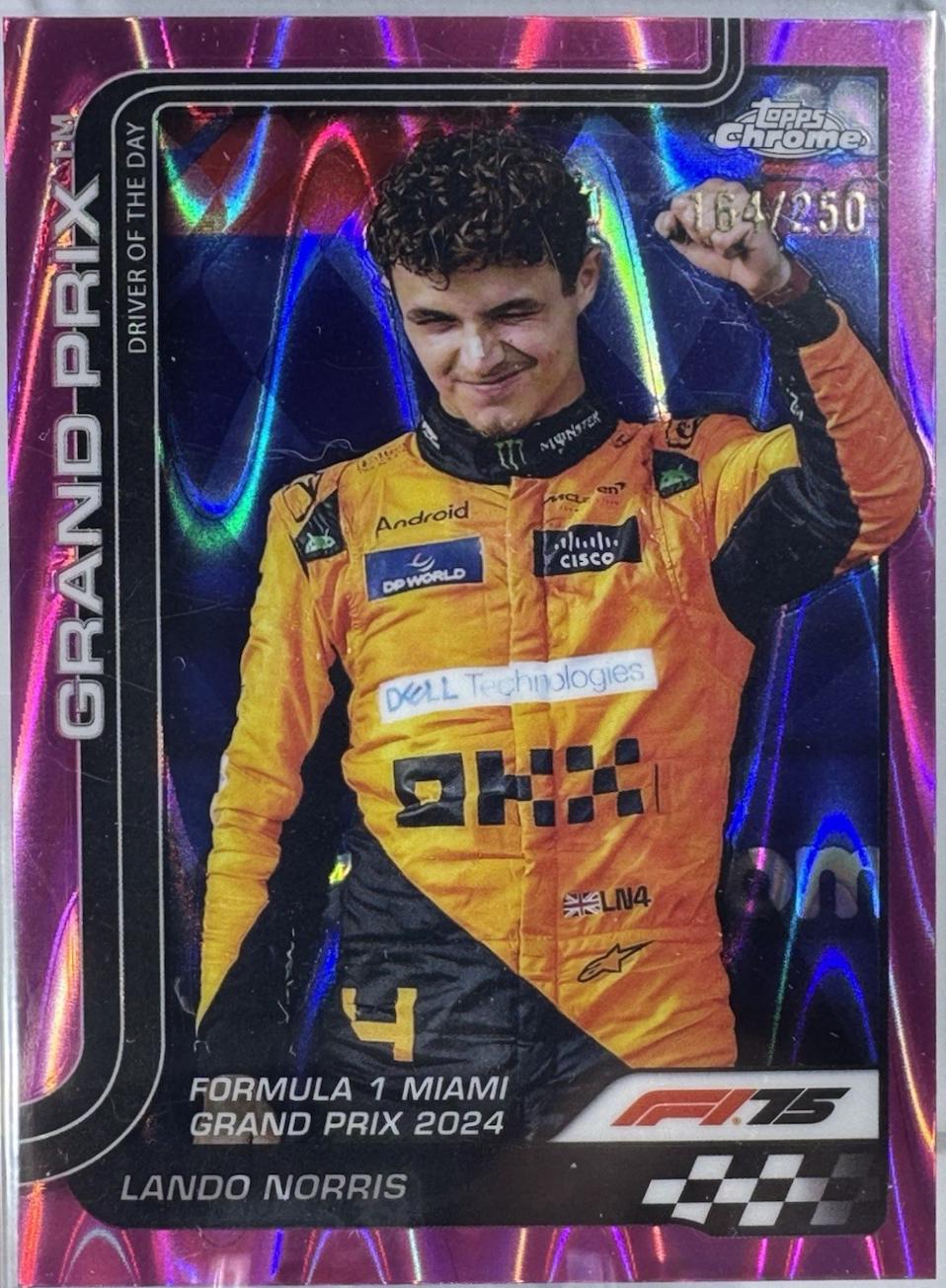 Lando Norris [Pink Refractor] #127