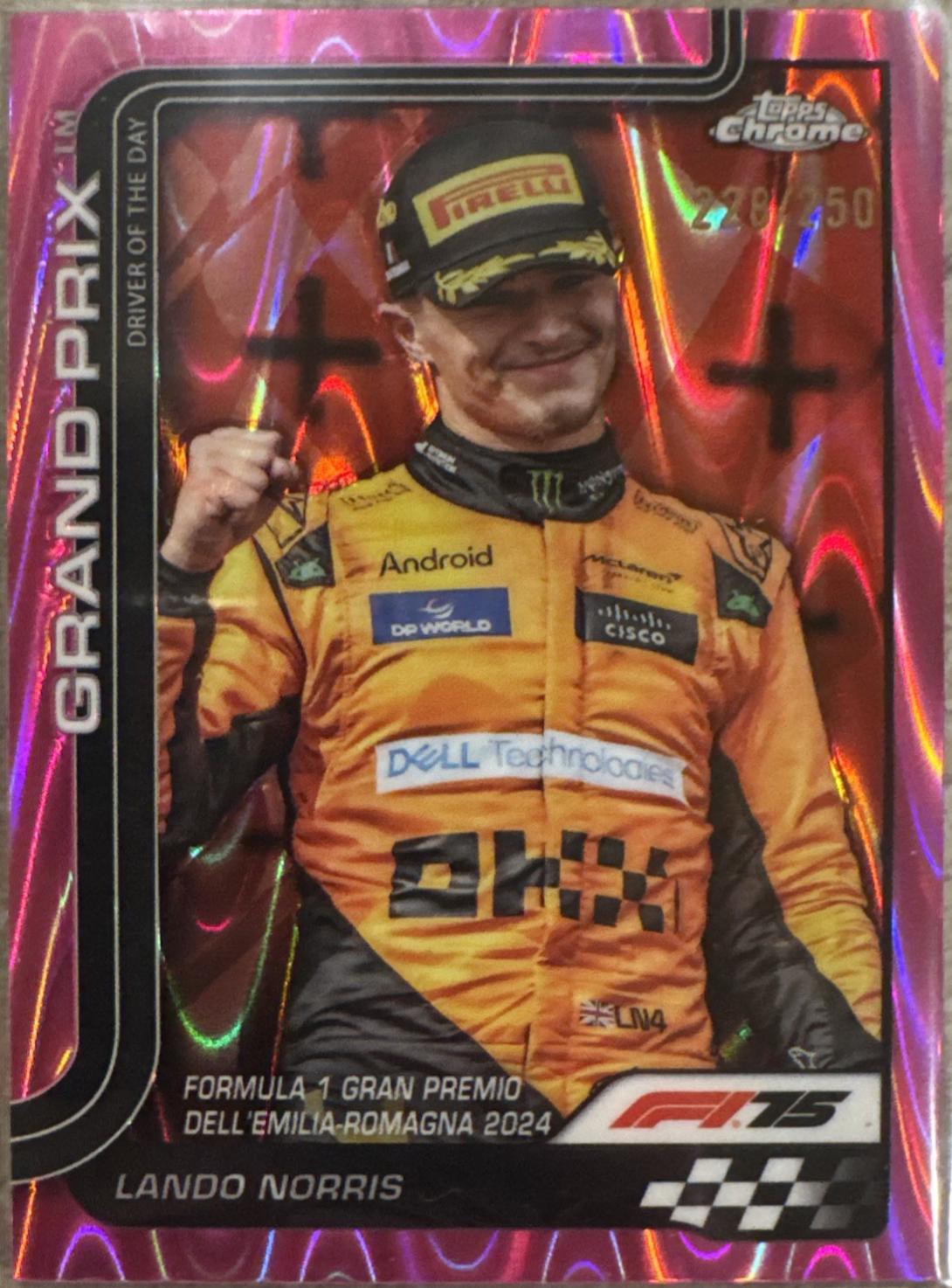 Lando Norris [Pink Refractor] #128