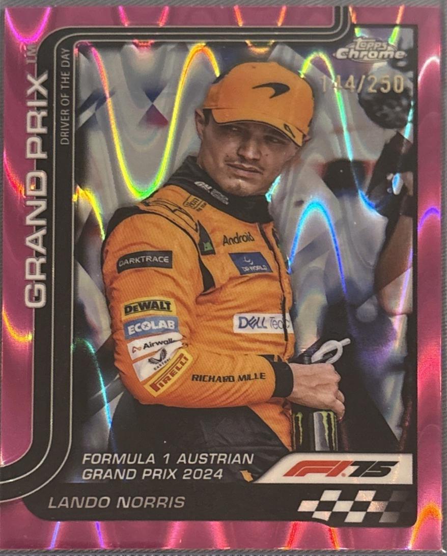 Lando Norris [Pink Refractor] #132