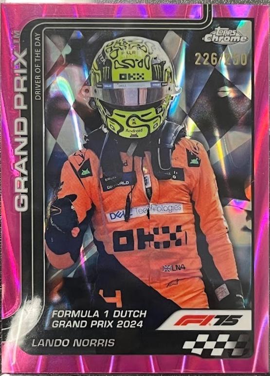 Lando Norris [Pink Refractor] #136