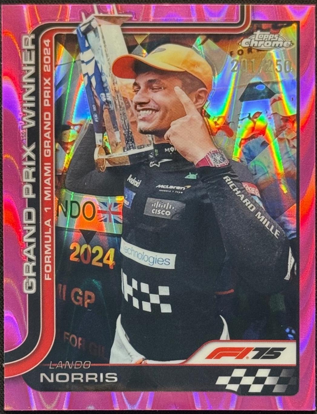 Lando Norris [Pink Refractor] #98