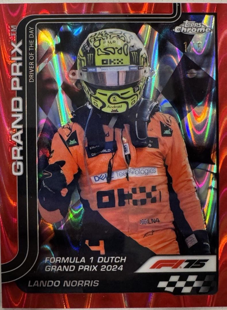 Lando Norris [Red RayWave Refractor] #120