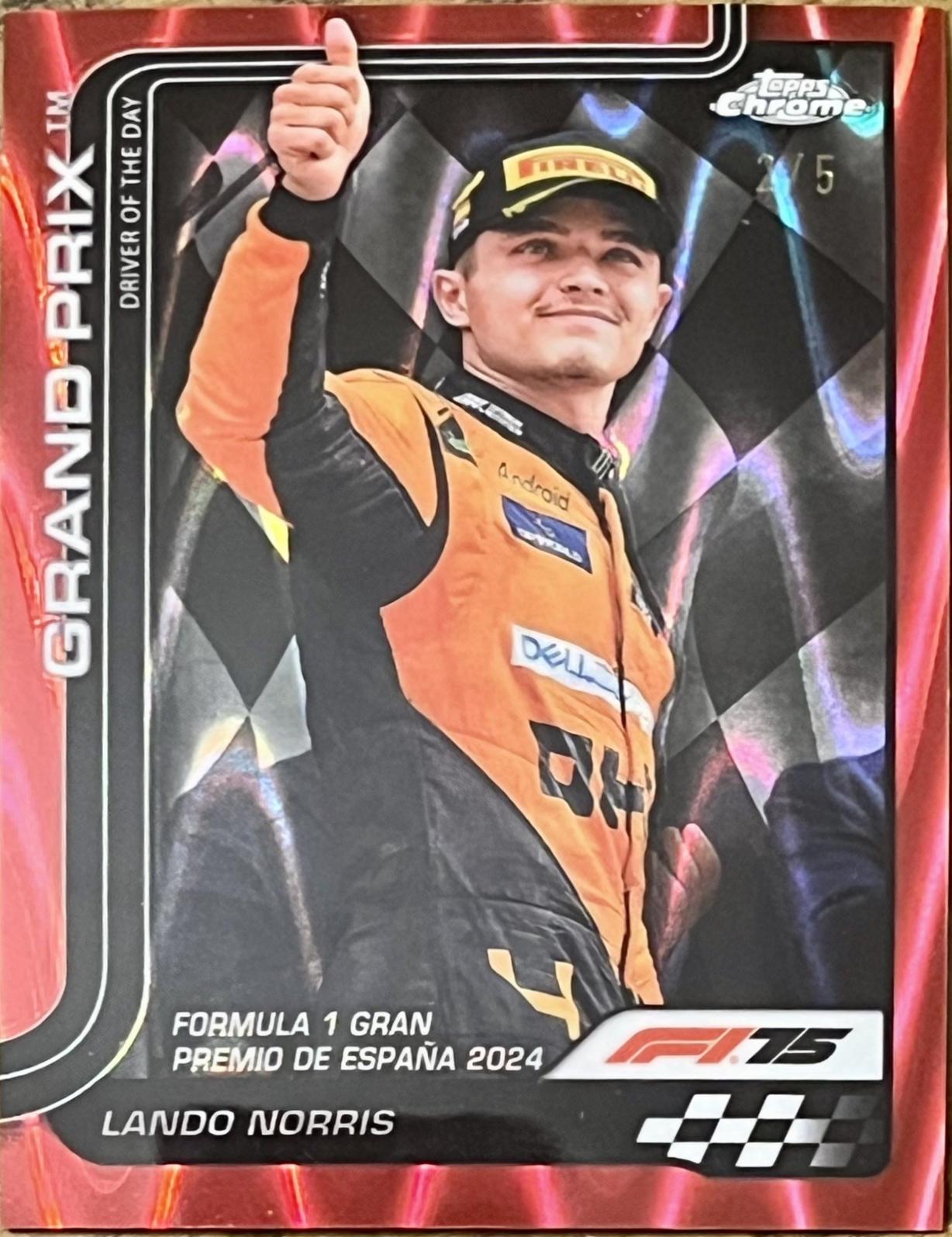 Lando Norris [Red RayWave Refractor] #131