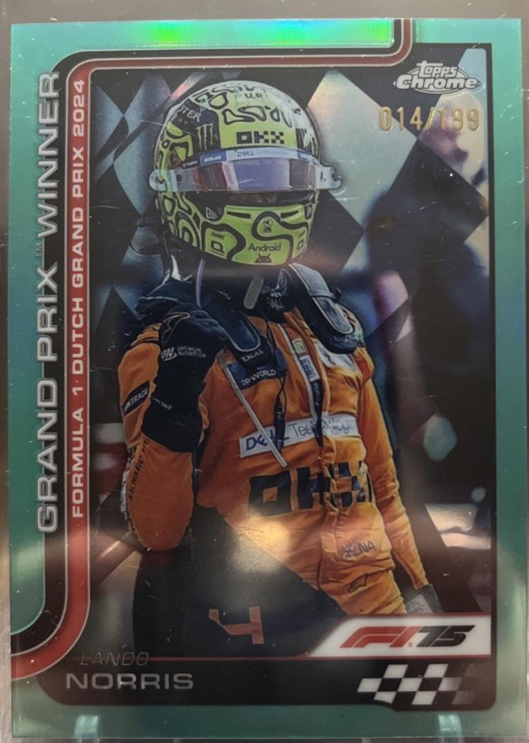 Lando Norris [Teal Refractor] #107